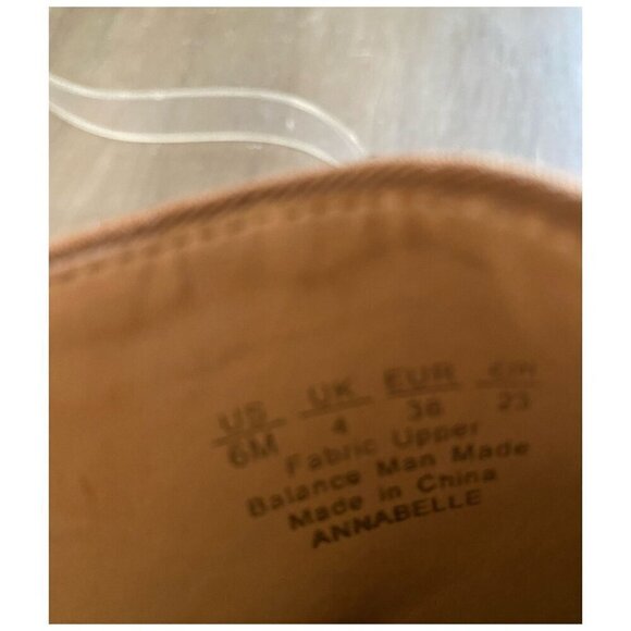 Franco Sarto Annabelle Camel Tan Wedge Ankle Booties Faux Suede Women's Size 6M - Picture 10 of 12